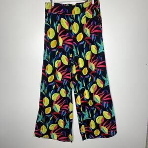 Lemon Print Linen Pants Wide Leg Tabitha Brown x Target Size Small